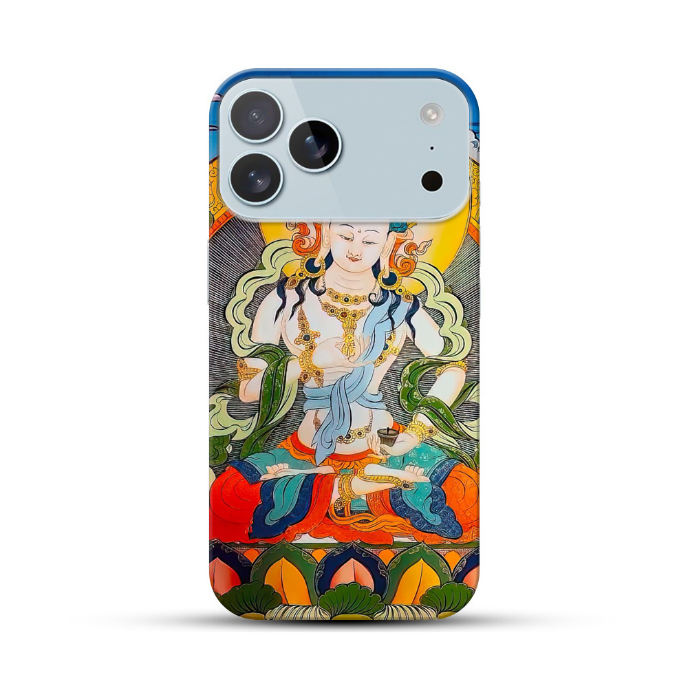 ホワイトタラ曼荼羅 iPhone 17 Pro Maxオリジナルハードケース