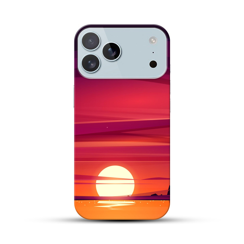 夕日のグラデーション iPhone 17 Pro Maxオリジナルハードケース