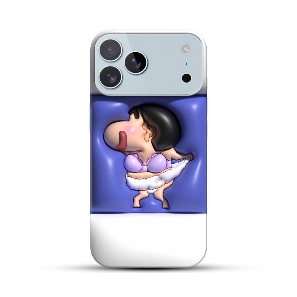 水着姿のユーモラスキャラ iPhone 17 Pro Maxオリジナルハードケース