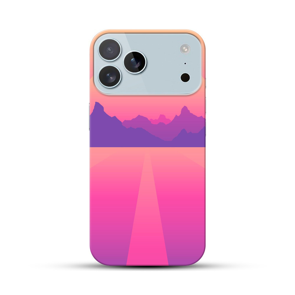 夕焼け山並みグラデ iPhone 17 Pro Maxオリジナルハードケース