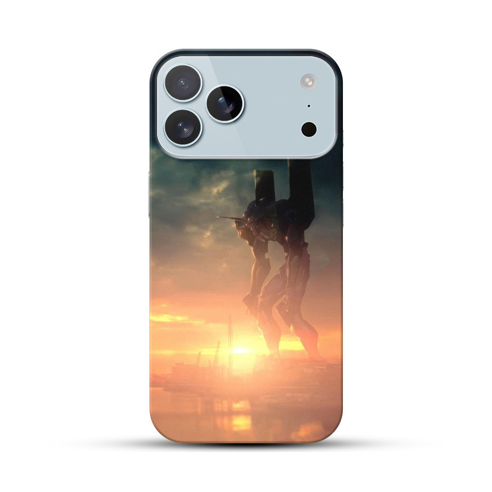 夕焼けのメカ iPhone 17 Pro Maxオリジナルハードケース