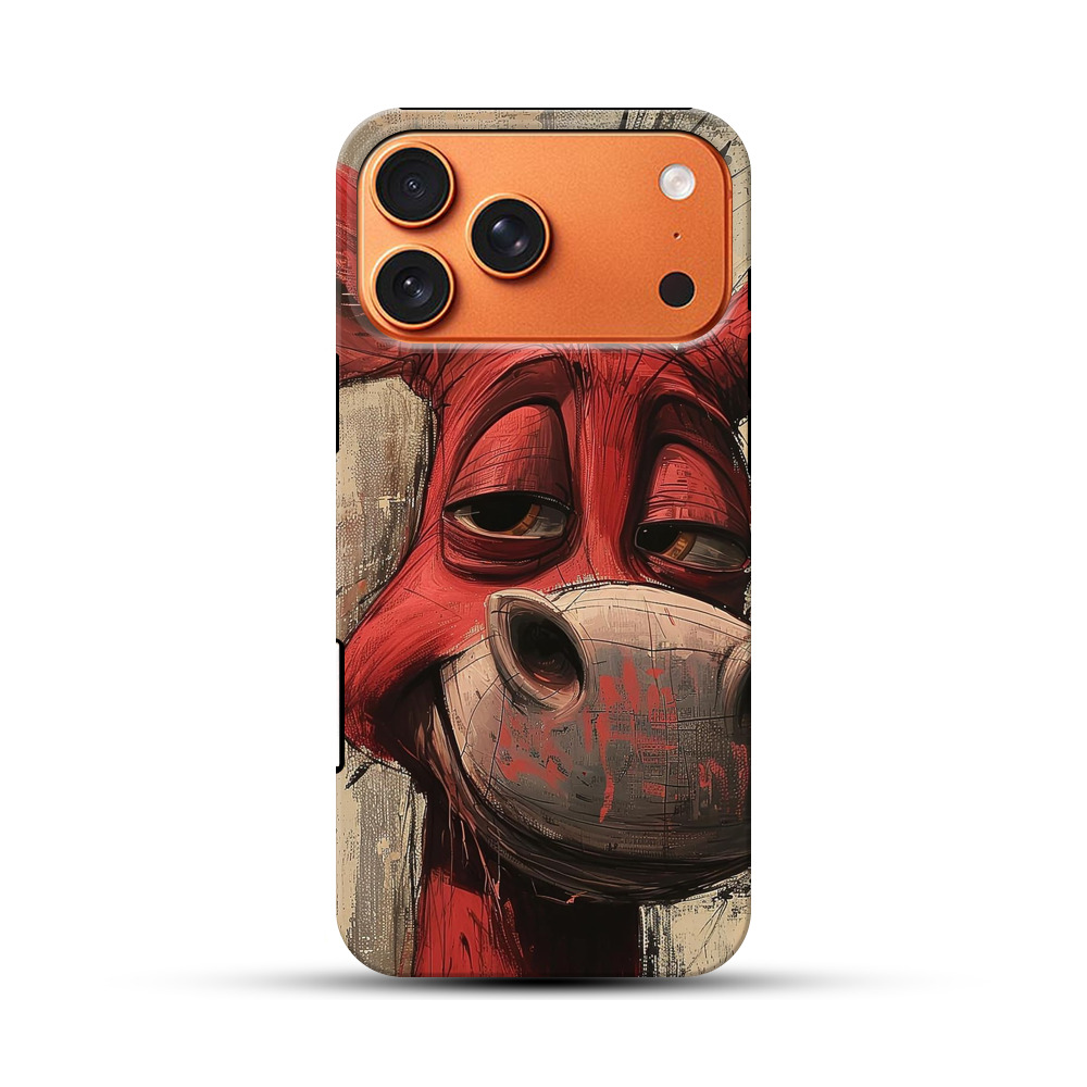 赤いロバのイラスト iPhone 17 Pro Maxオリジナル耐衝撃ケース