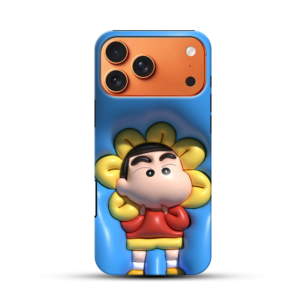 花とアニメキャラ iPhone 17 Pro Maxオリジナル耐衝撃ケース