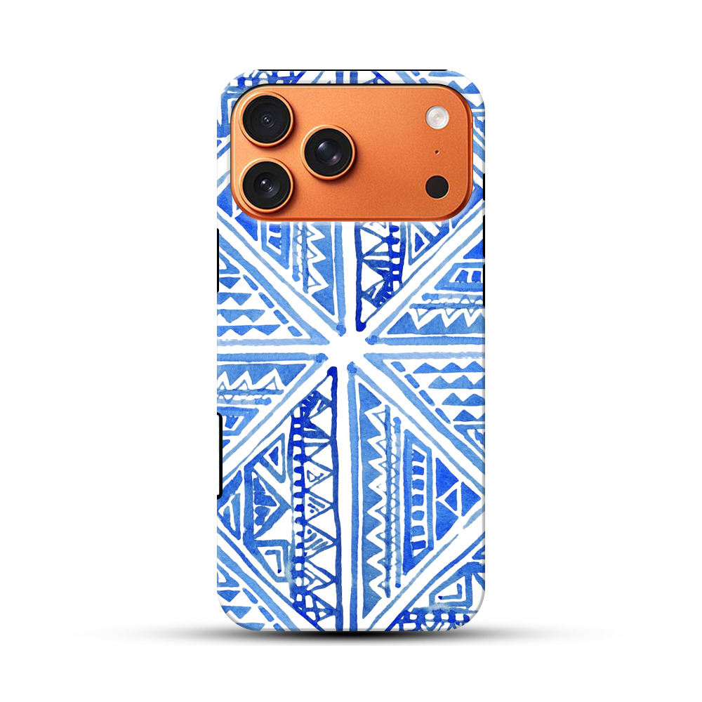 青い幾何学模様 ethnic-style 青い幾何学模様 ethnic-style