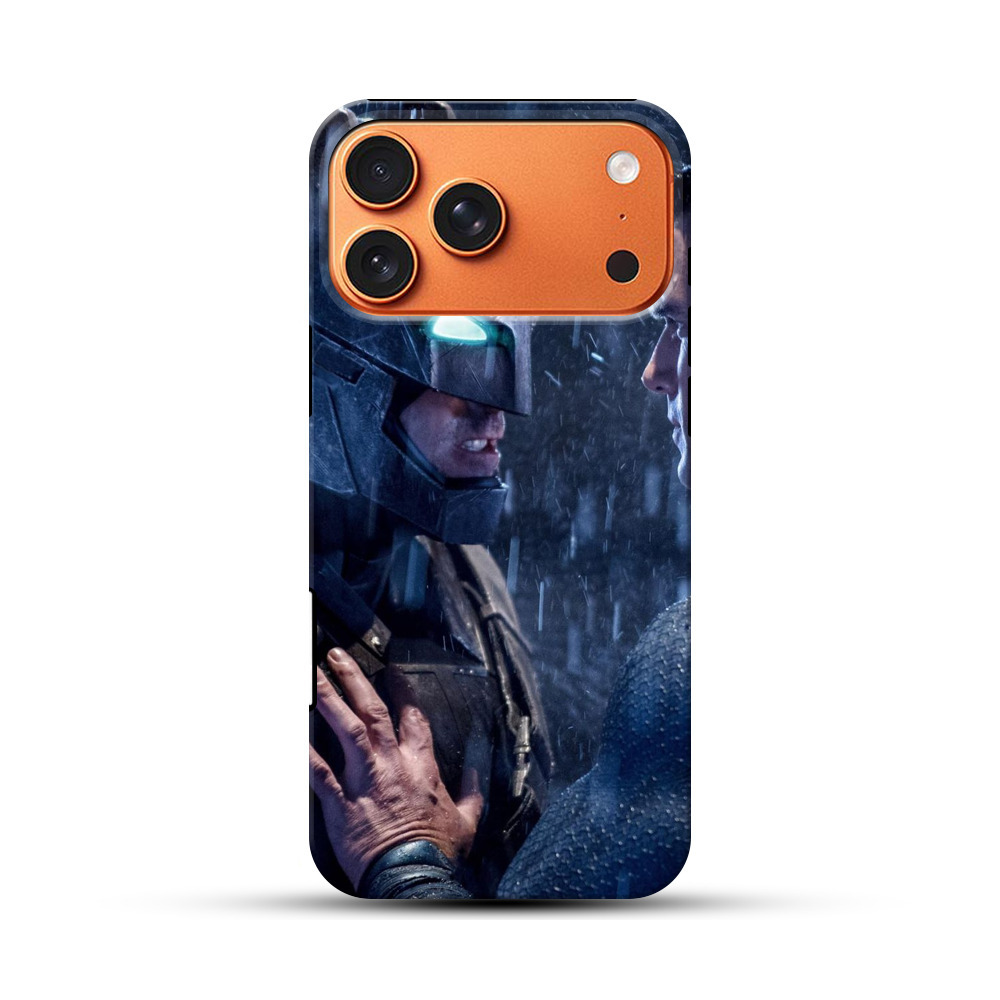 バットマンとスーパーマン対峙 iPhone 17 Pro Maxオリジナル耐衝撃ケース