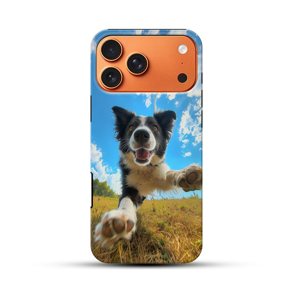 元気なボーダーコリー iPhone 17 Pro Maxオリジナル耐衝撃ケース