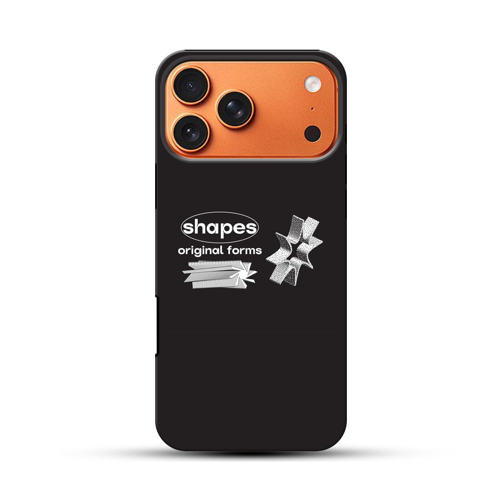 抽象的な形状とデザイン iPhone 17 Pro Maxオリジナル耐衝撃ケース