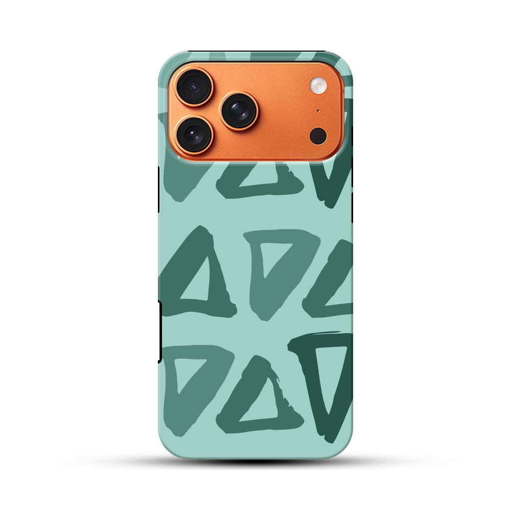 抽象的な三角形パターン iPhone 17 Pro Maxオリジナル耐衝撃ケース