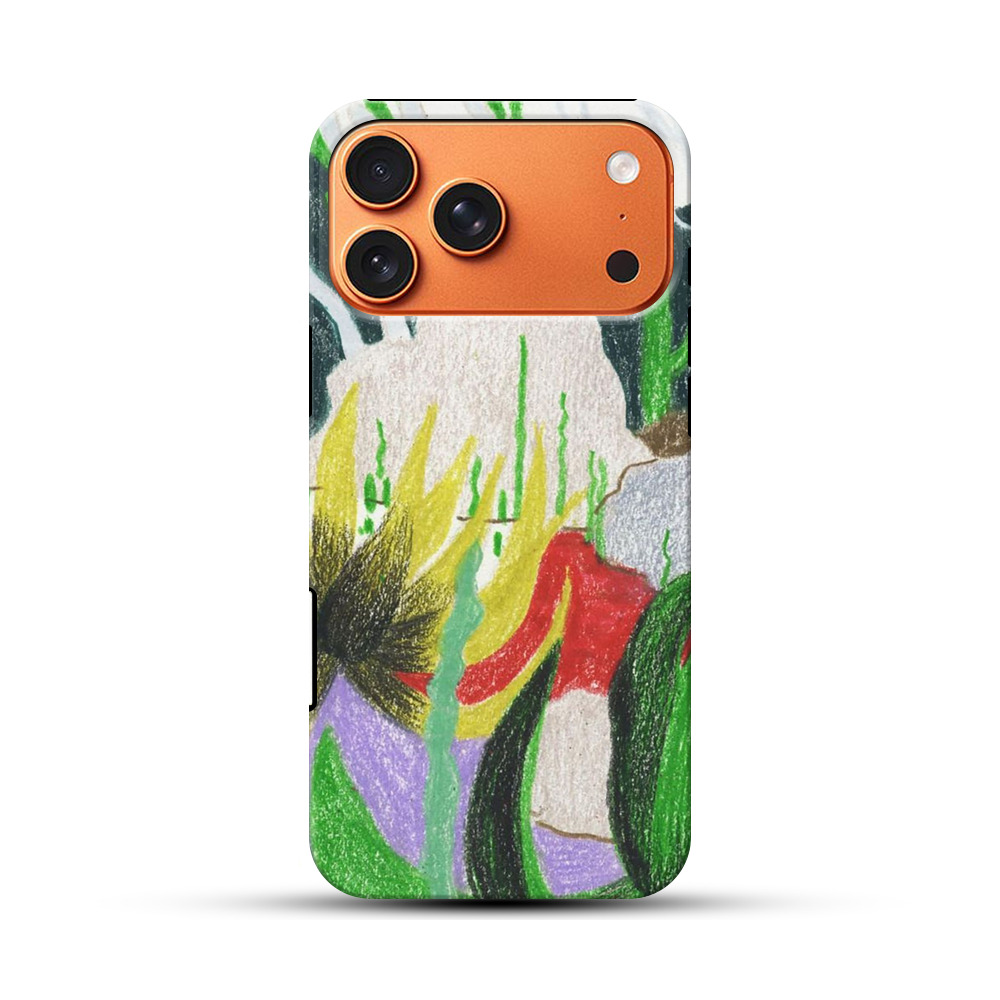 抽象的な植物の風景 iPhone 17 Pro Maxオリジナル耐衝撃ケース
