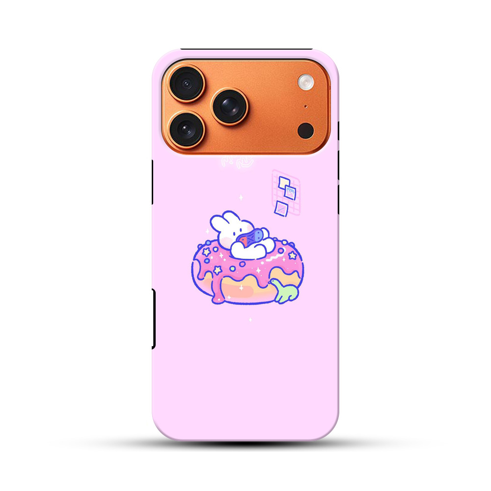 ドーナツにのんびりするウサギ donut-bunny ドーナツにのんびりするウサギ donut-bunny