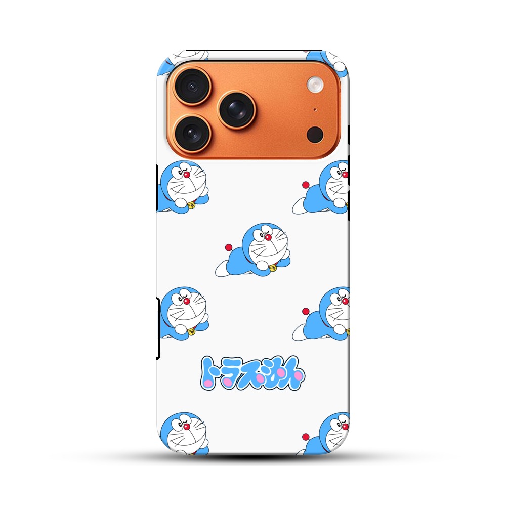 ドラえもんの繰り返し柄 iPhone 17 Pro Maxオリジナル耐衝撃ケース