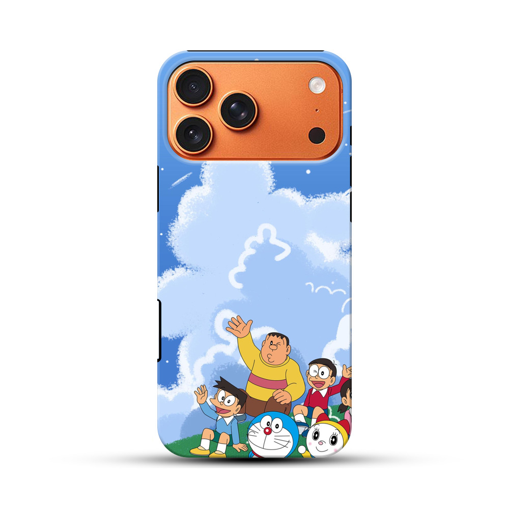 ジャイアンとのび太の雲空 iPhone 17 Pro Maxオリジナル耐衝撃ケース