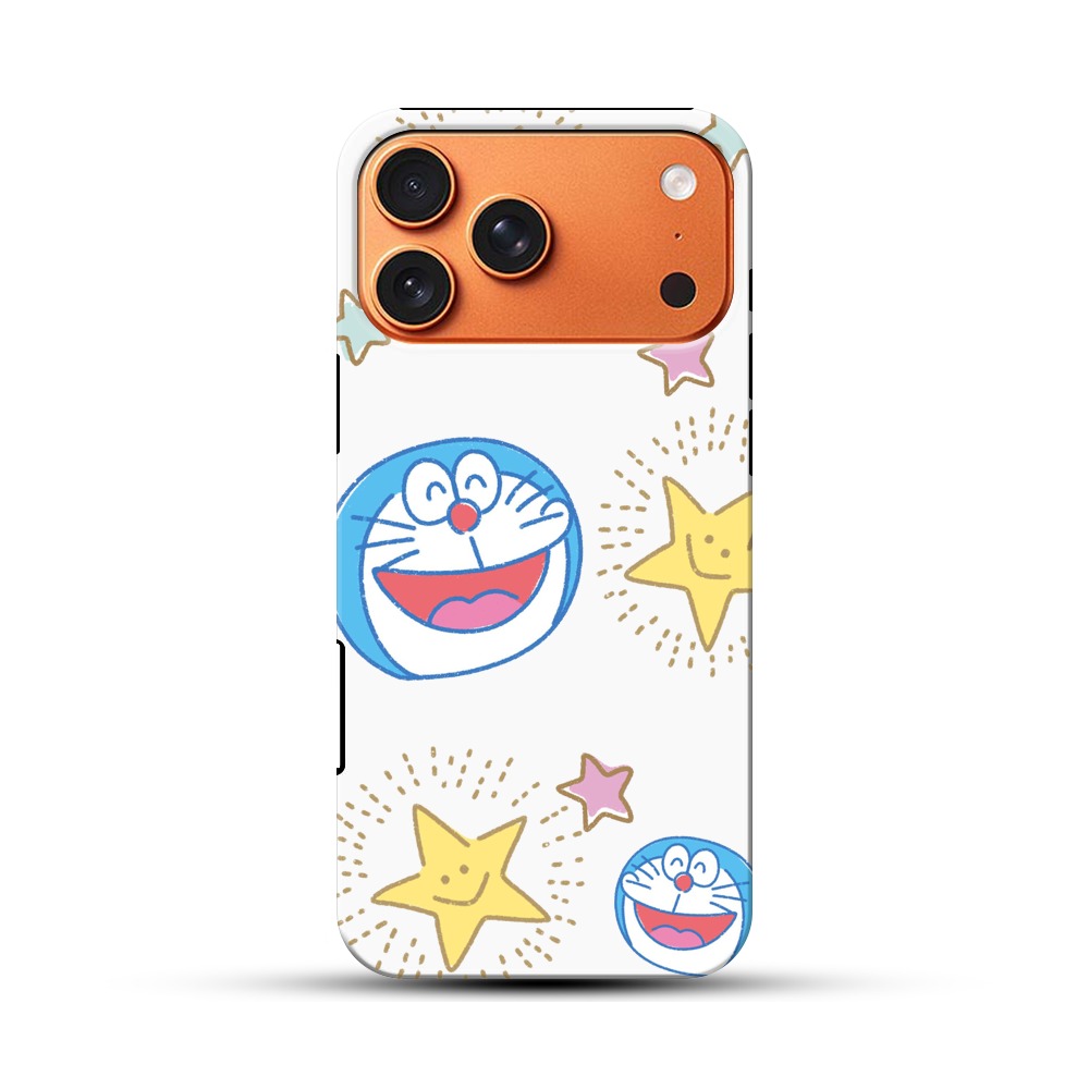 笑顔のドラえもんと星 iPhone 17 Pro Maxオリジナル耐衝撃ケース