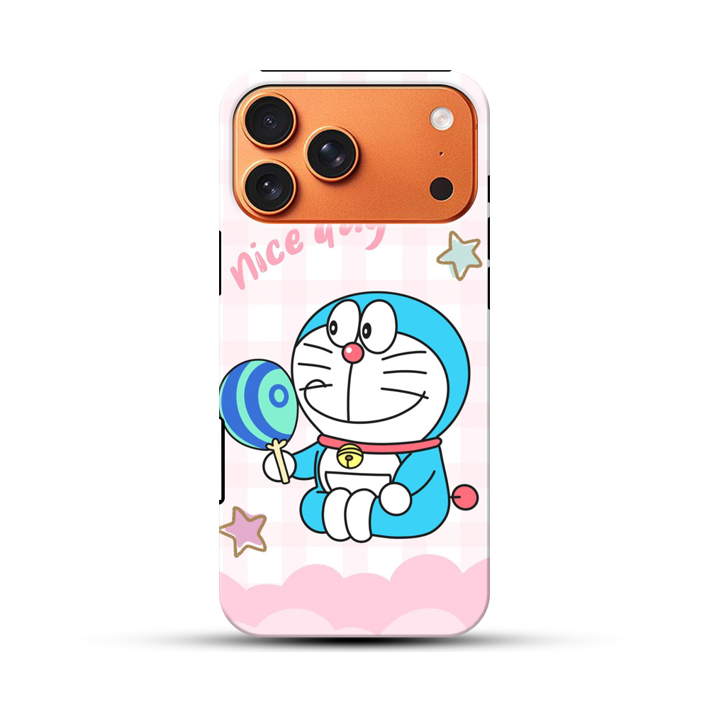 ドラえもんと団扇 iPhone 17 Pro Maxオリジナル耐衝撃ケース