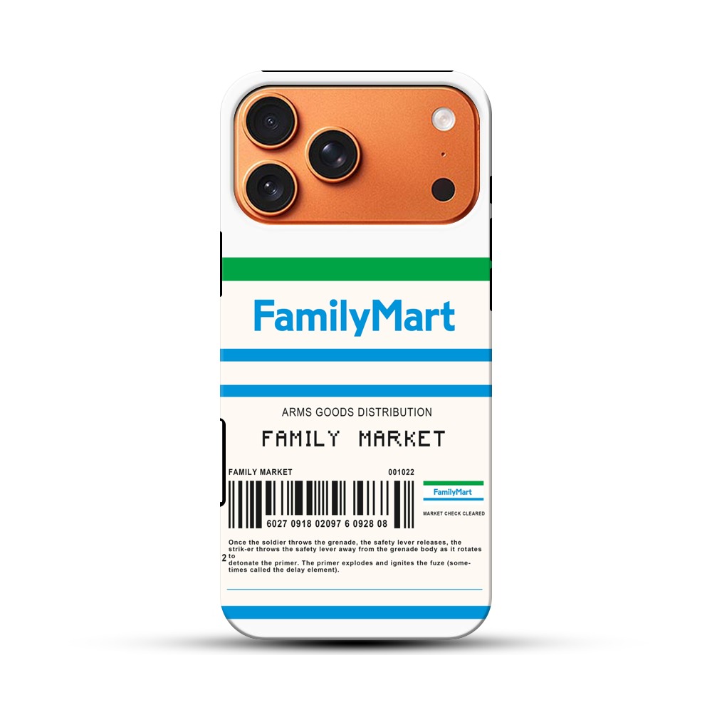 ファミリーマート風ラベル iPhone 17 Pro Maxオリジナル耐衝撃ケース