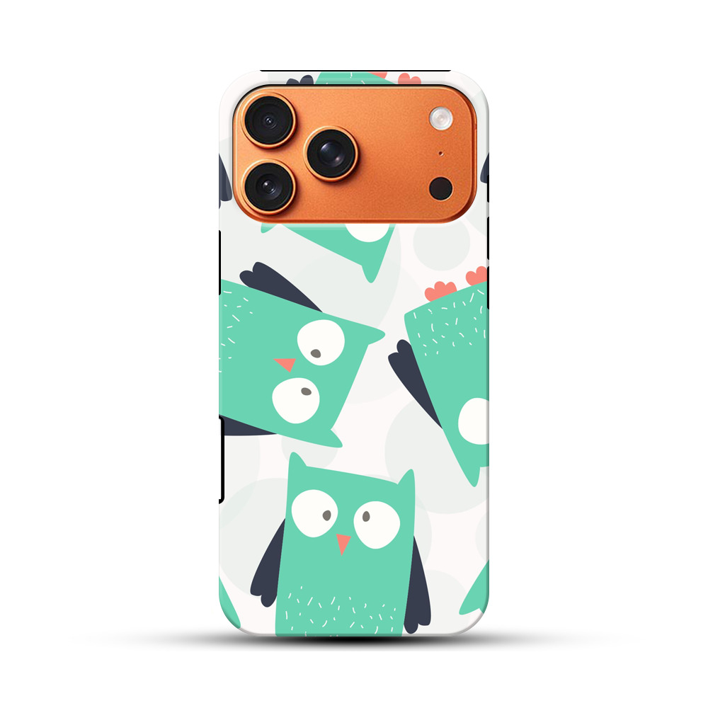 フクロウのパターン iPhone 17 Pro Maxオリジナル耐衝撃ケース