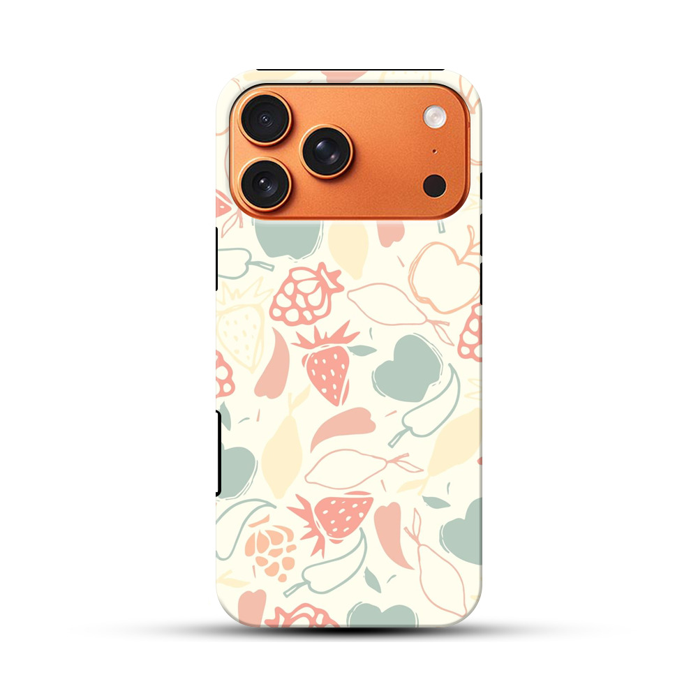 フルーツパターン iPhone 17 Pro Maxオリジナル耐衝撃ケース