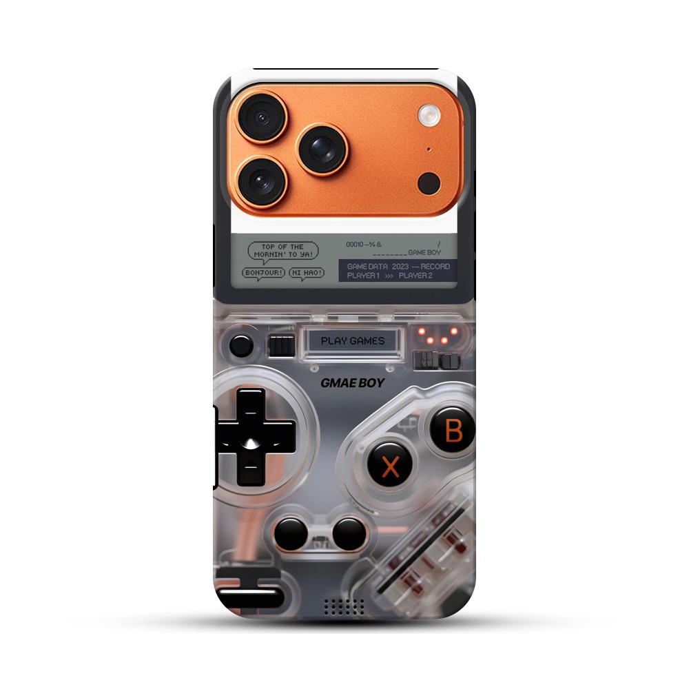 透明ゲームボーイコントローラー iPhone 17 Pro Maxオリジナル耐衝撃ケース