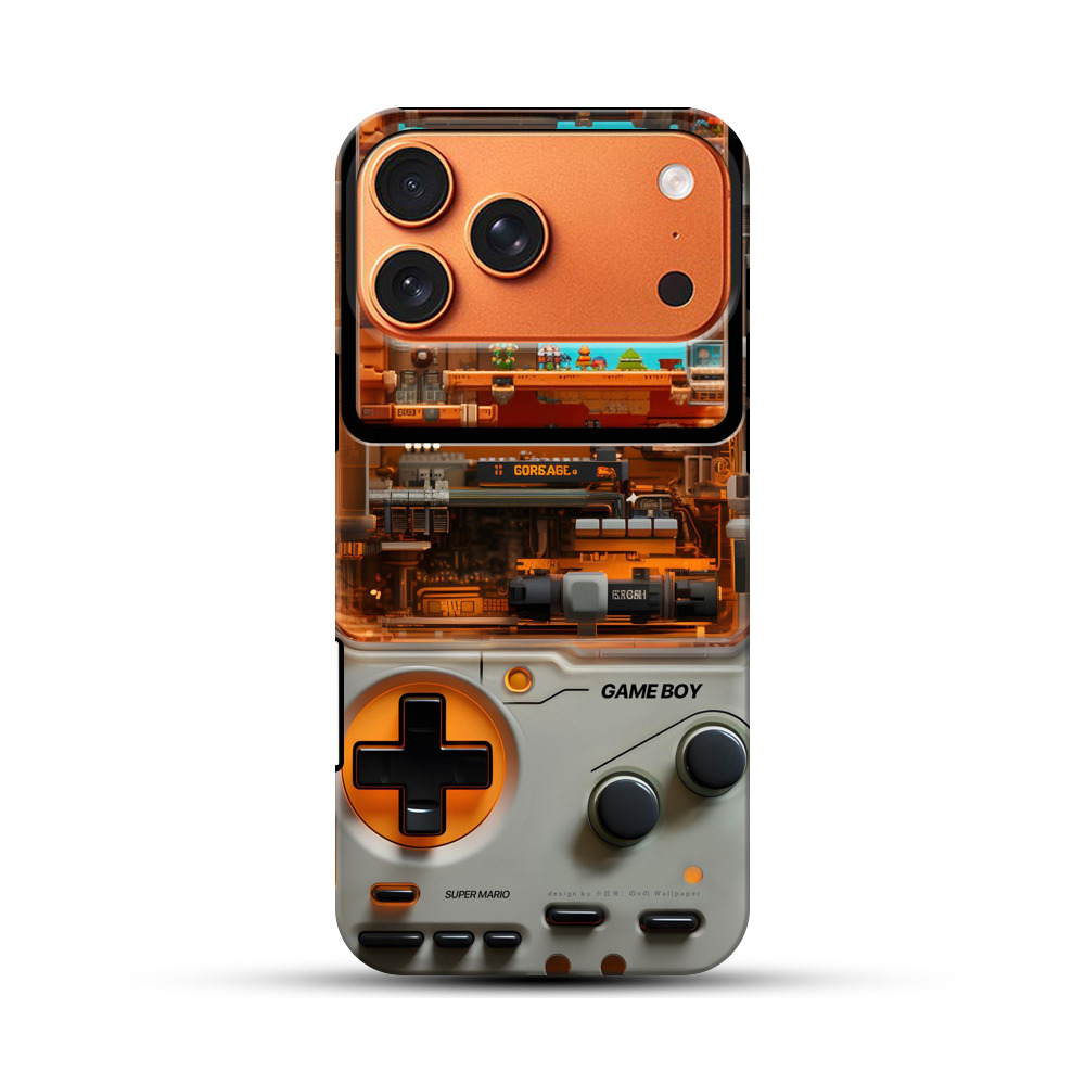 透明ゲームボーイ内部 iPhone 17 Pro Maxオリジナル耐衝撃ケース