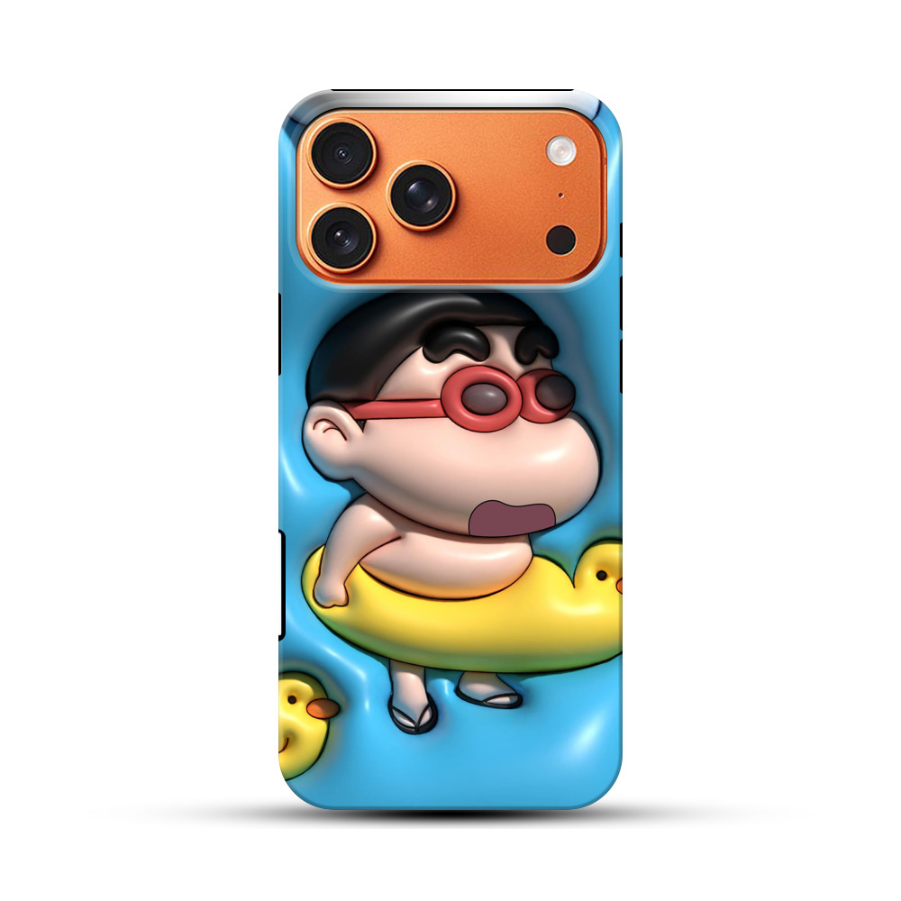 アヒル浮き輪のキャラクター iPhone 17 Pro Maxオリジナル耐衝撃ケース