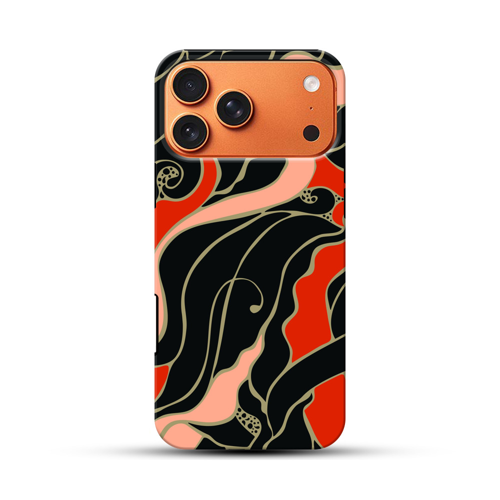 葉の模様 iPhone 17 Pro Maxオリジナル耐衝撃ケース