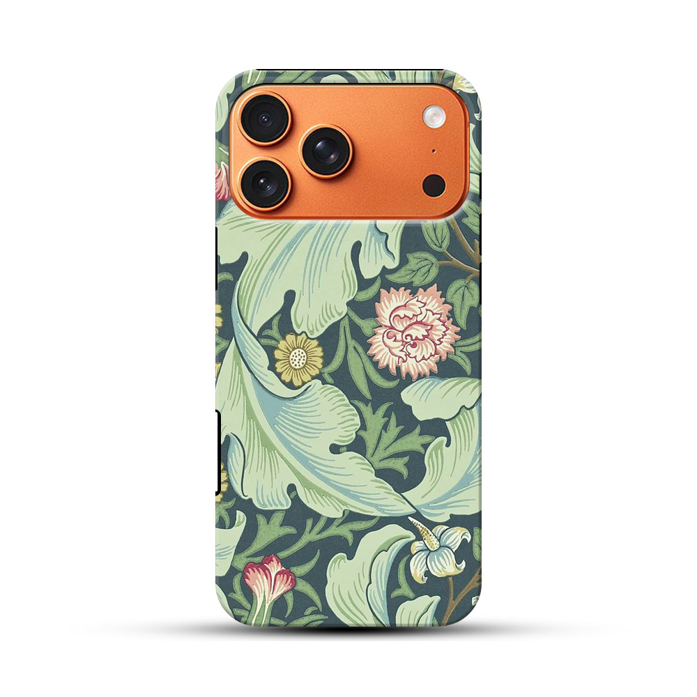 花の模様 iPhone 17 Pro Maxオリジナル耐衝撃ケース