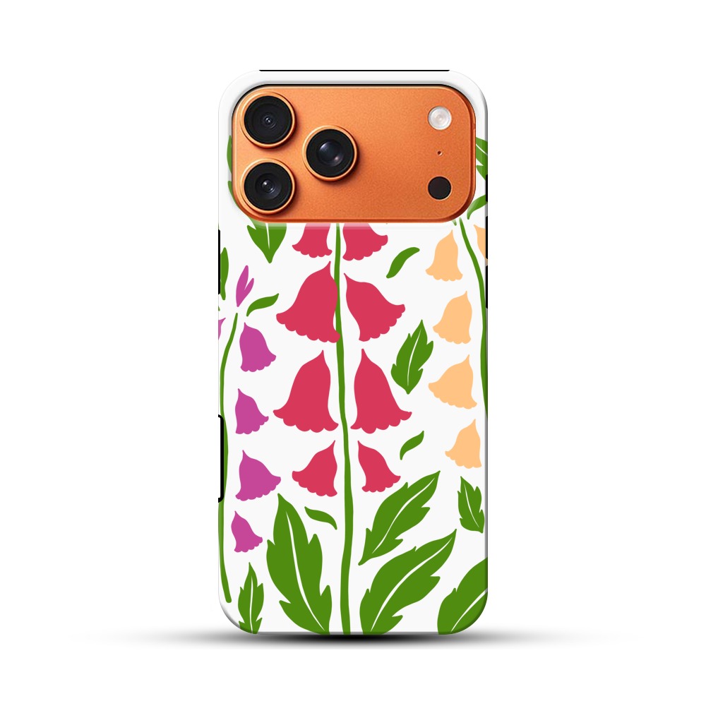 花々のデザイン iPhone 17 Pro Maxオリジナル耐衝撃ケース