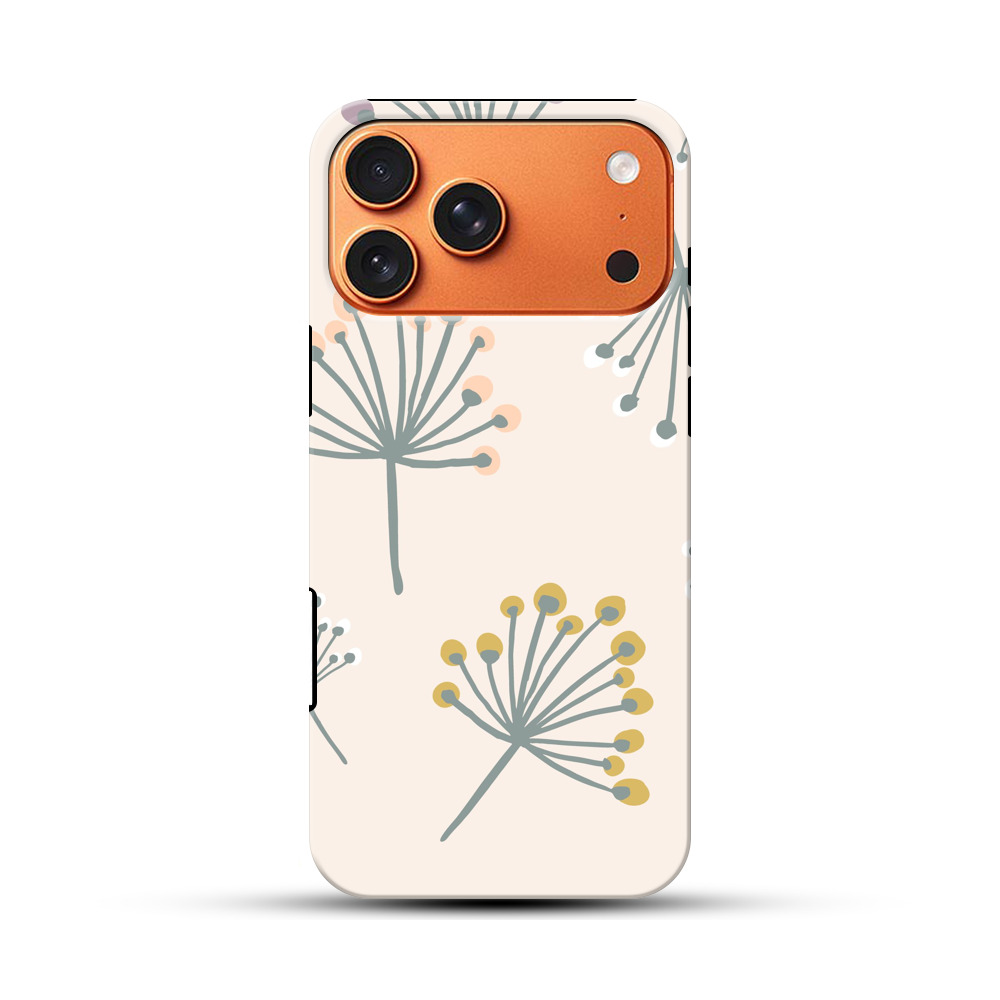 花柄のパターン iPhone 17 Pro Maxオリジナル耐衝撃ケース