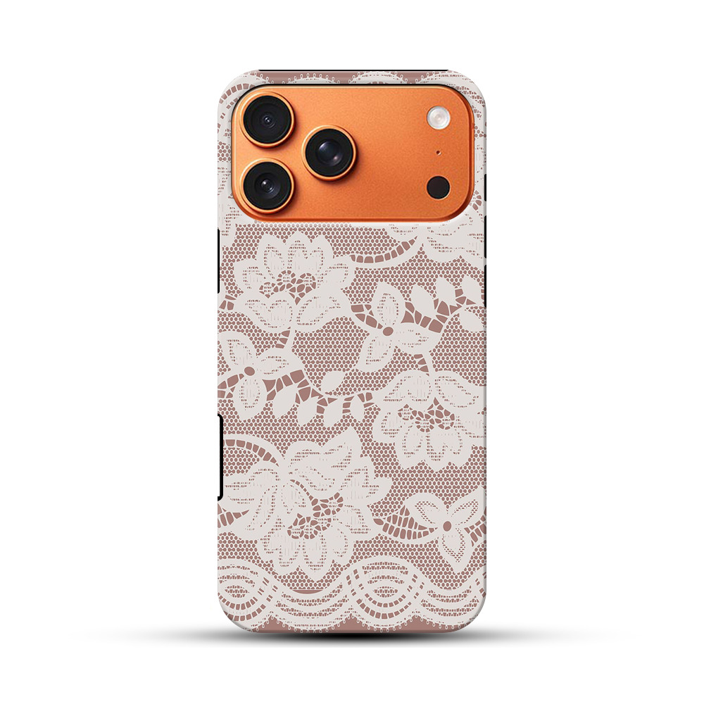 花柄レース模様 iPhone 17 Pro Maxオリジナル耐衝撃ケース