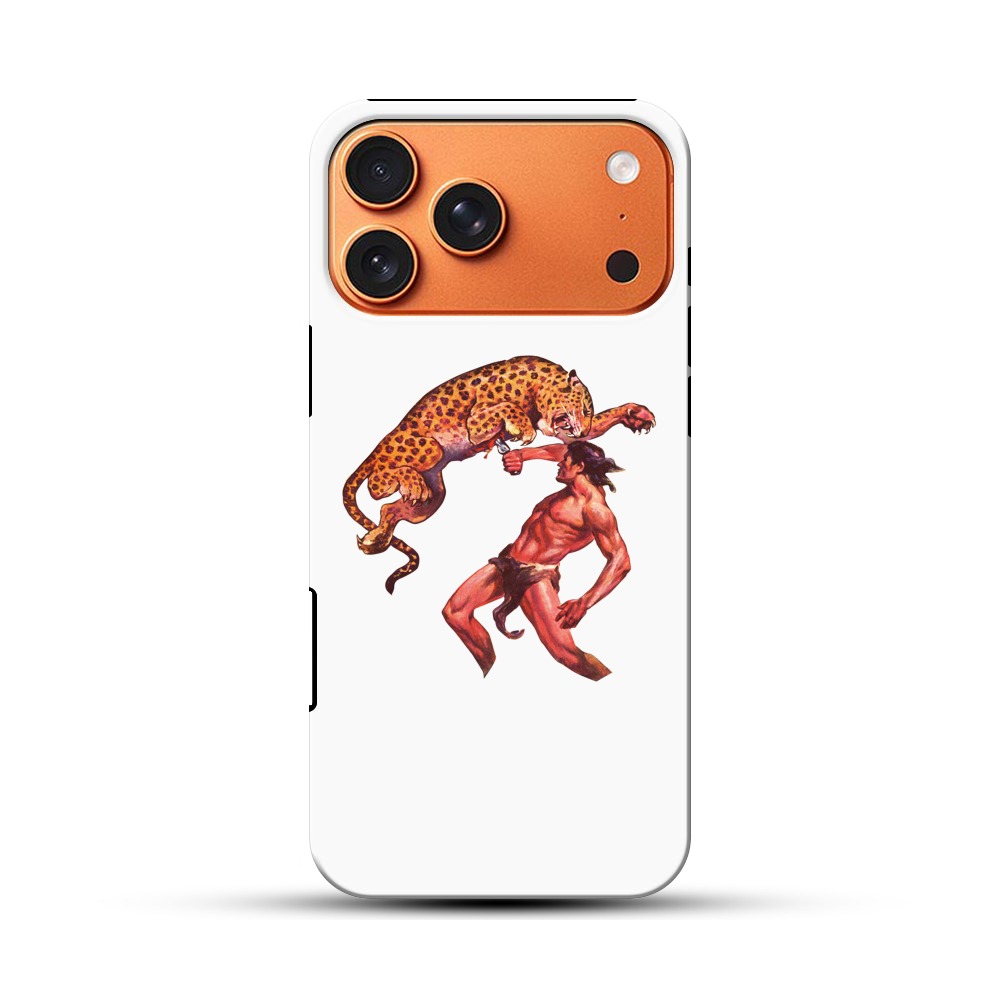 ヒョウと戦う男 iPhone 17 Pro Maxオリジナル耐衝撃ケース