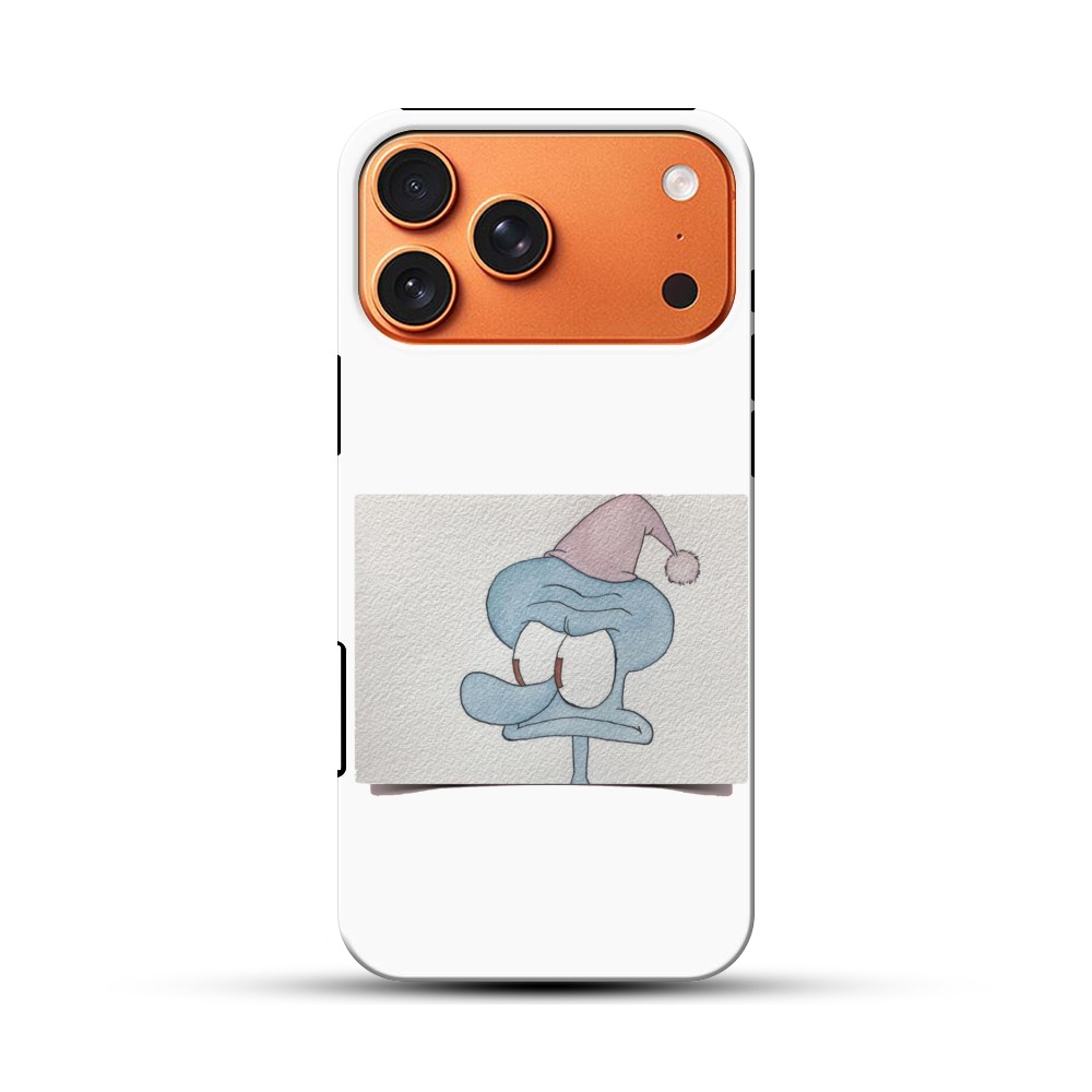 イカキャラ寝帽子 iPhone 17 Pro Maxオリジナル耐衝撃ケース