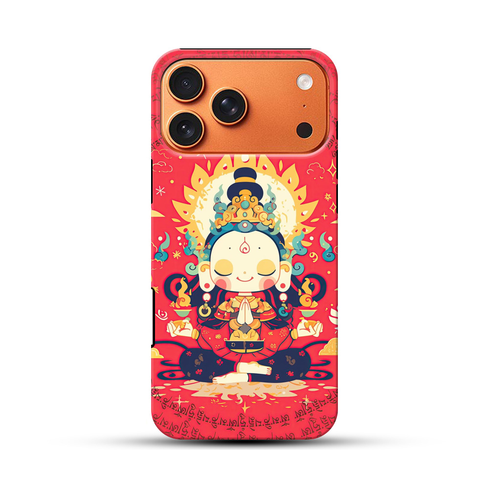 かわいい観音菩薩 iPhone 17 Pro Maxオリジナル耐衝撃ケース