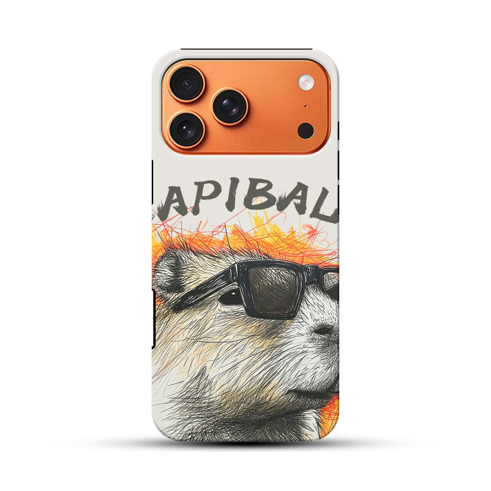 サングラスカピバラ iPhone 17 Pro Maxオリジナル耐衝撃ケース