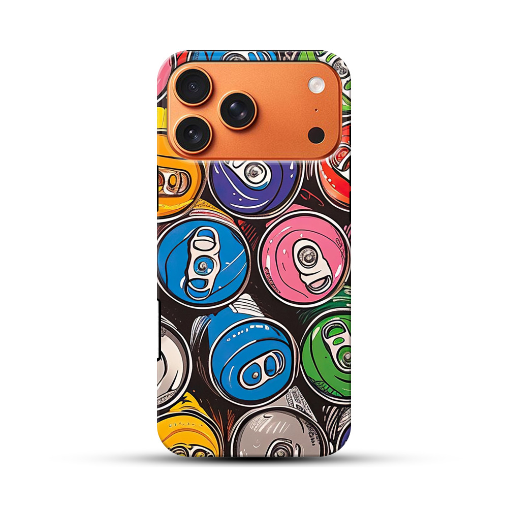 カラフル飲料缶 iPhone 17 Pro Maxオリジナル耐衝撃ケース