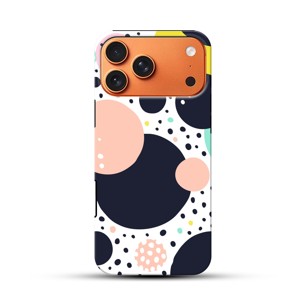 カラフルなドット模様 iPhone 17 Pro Maxオリジナル耐衝撃ケース