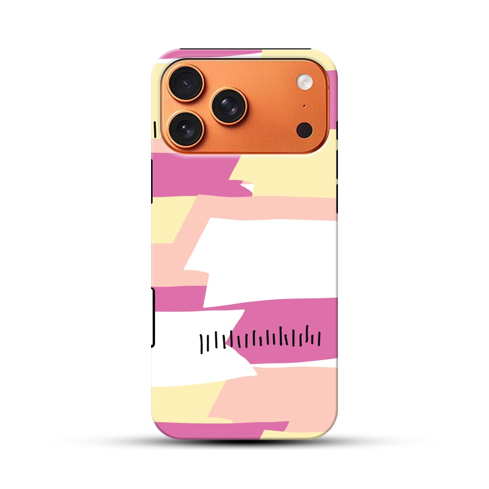 カラフルなストライプ iPhone 17 Pro Maxオリジナル耐衝撃ケース