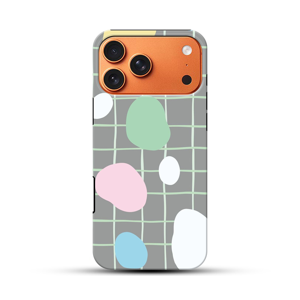 カラフルな抽象的な石とグリッドパターン dot-checker カラフルな抽象的な石とグリッドパターン dot-checker