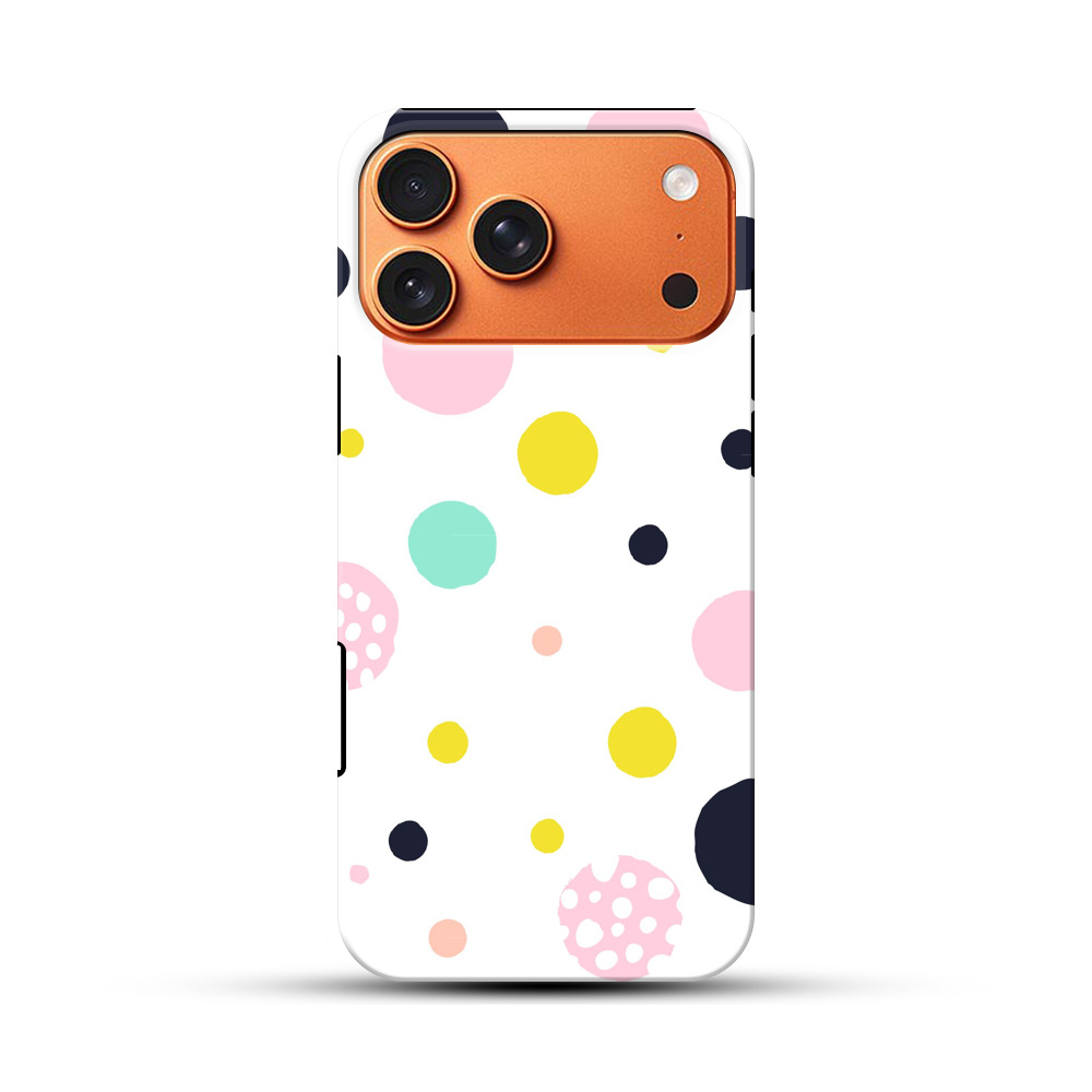 カラフルなドット模様 iPhone 17 Pro Maxオリジナル耐衝撃ケース