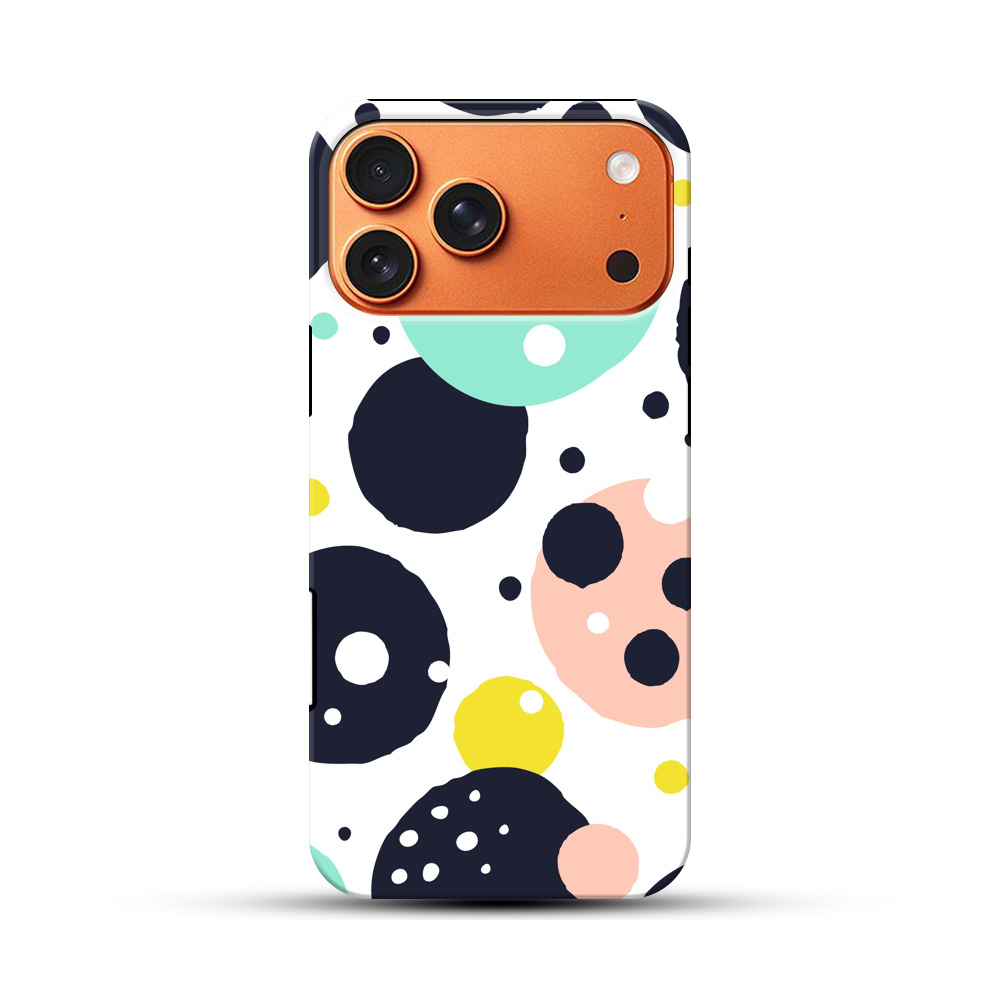 カラフルなドットパターン iPhone 17 Pro Maxオリジナル耐衝撃ケース