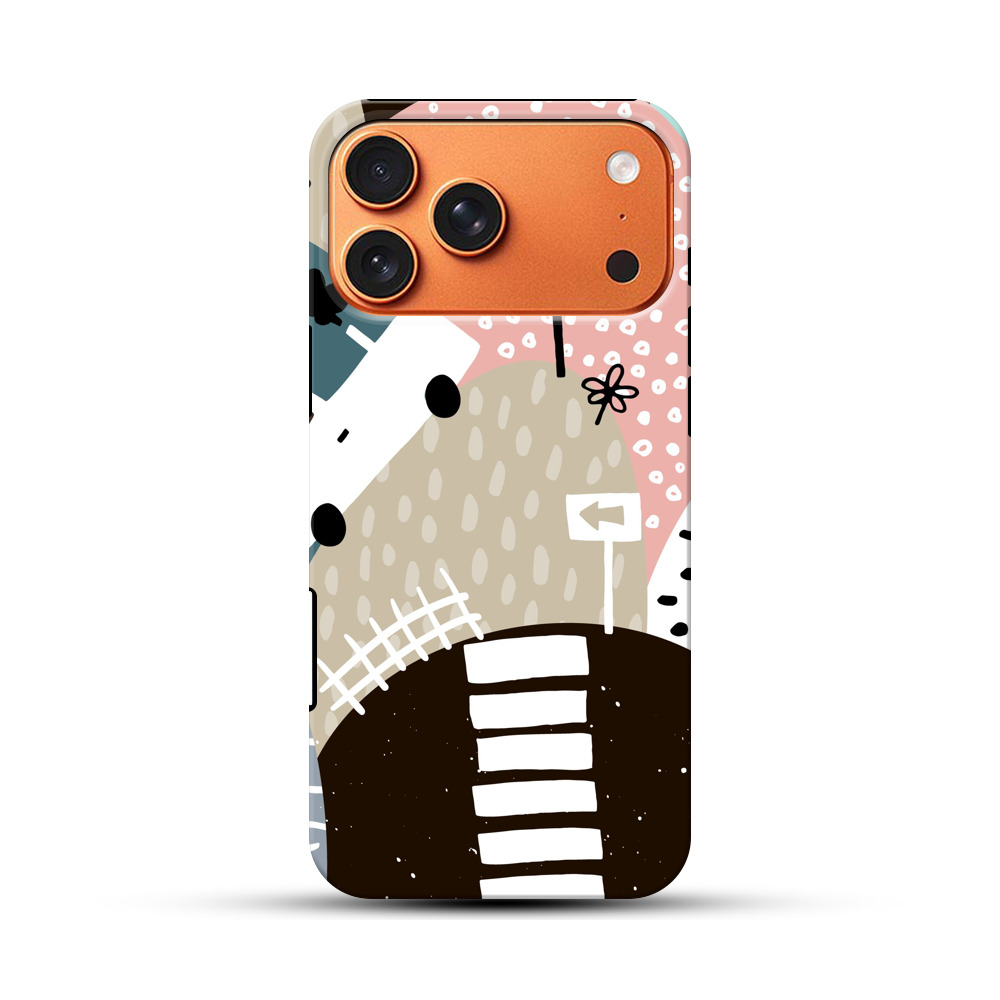 カラフルな道路と車 iPhone 17 Pro Maxオリジナル耐衝撃ケース