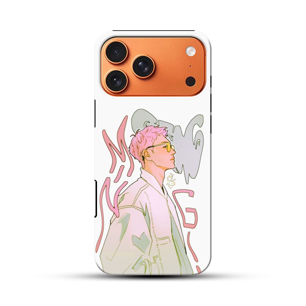 カラフルな髪の男性の横顔 iPhone 17 Pro Maxオリジナル耐衝撃ケース