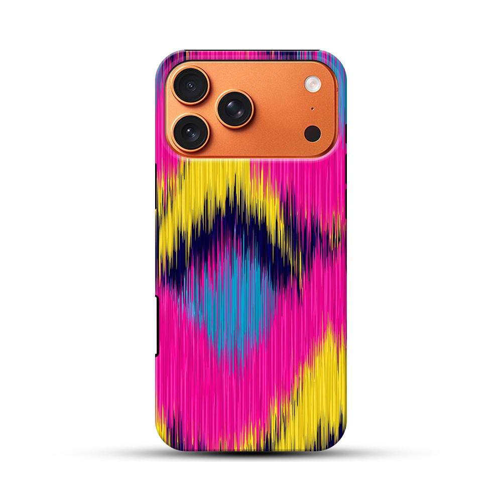 カラフルな波模様 iPhone 17 Pro Maxオリジナル耐衝撃ケース