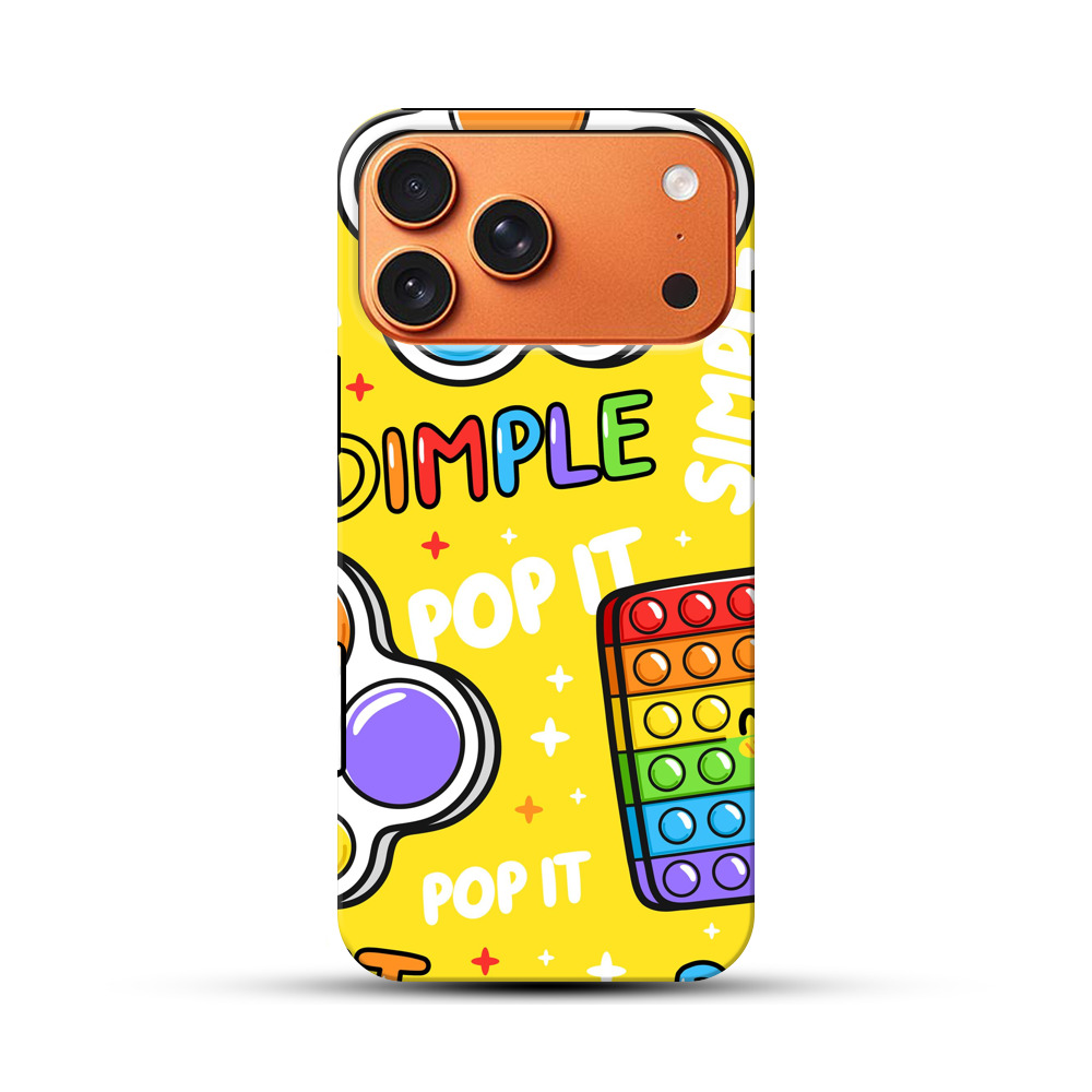 カラフルなポップイットおもちゃ iPhone 17 Pro Maxオリジナル耐衝撃ケース