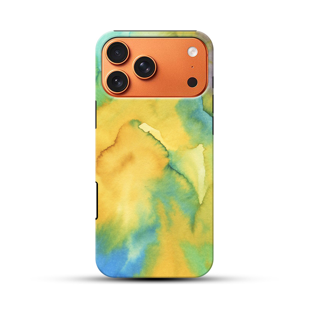 カラフルな水彩抽象画 iPhone 17 Pro Maxオリジナル耐衝撃ケース