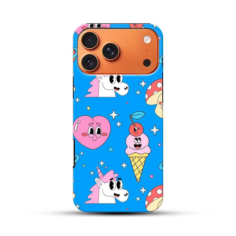 カラフルなキャラクターのパターン ice-cream-unicorn カラフルなキャラクターのパターン ice-cream-unicorn