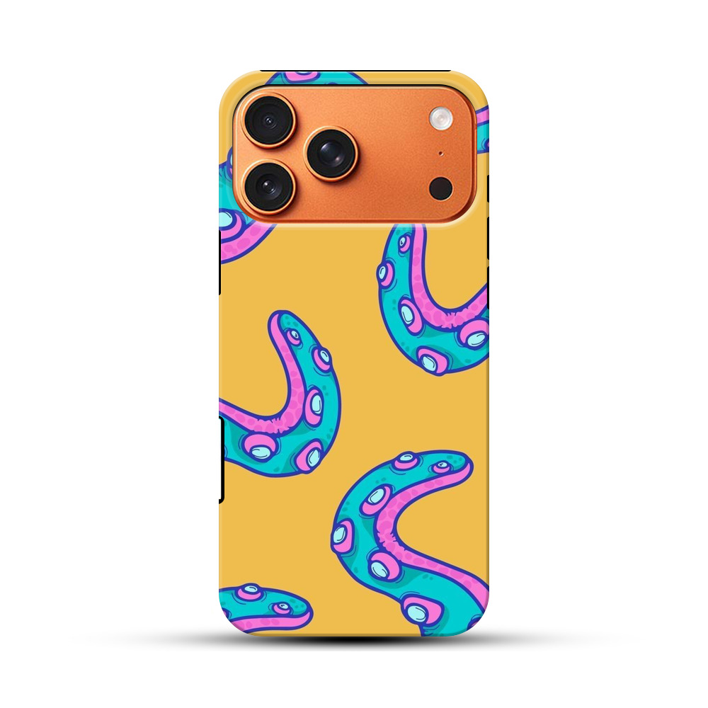 カラフルなタコの触手 iPhone 17 Pro Maxオリジナル耐衝撃ケース