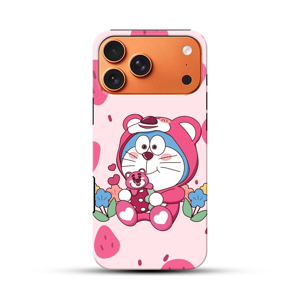 ピンククマのドラえもん iPhone 17 Pro Maxオリジナル耐衝撃ケース