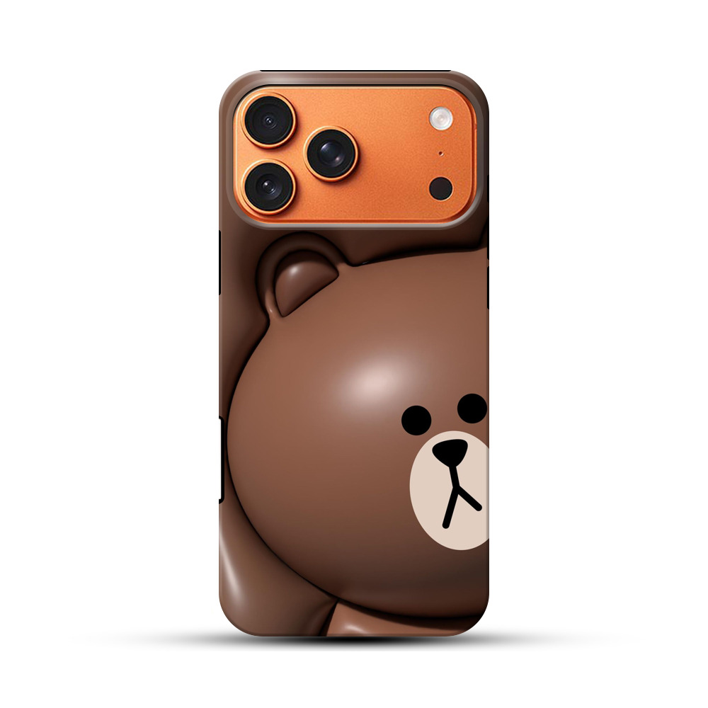 かわいいくま顔 brownbear_chocolate-background かわいいくま顔 brownbear_chocolate-background