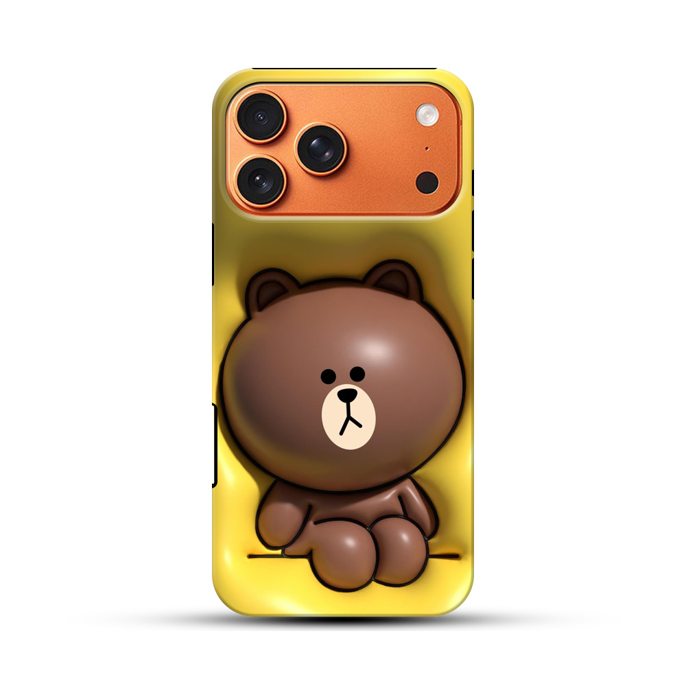 かわいいクマのイラスト iPhone 17 Pro Maxオリジナル耐衝撃ケース