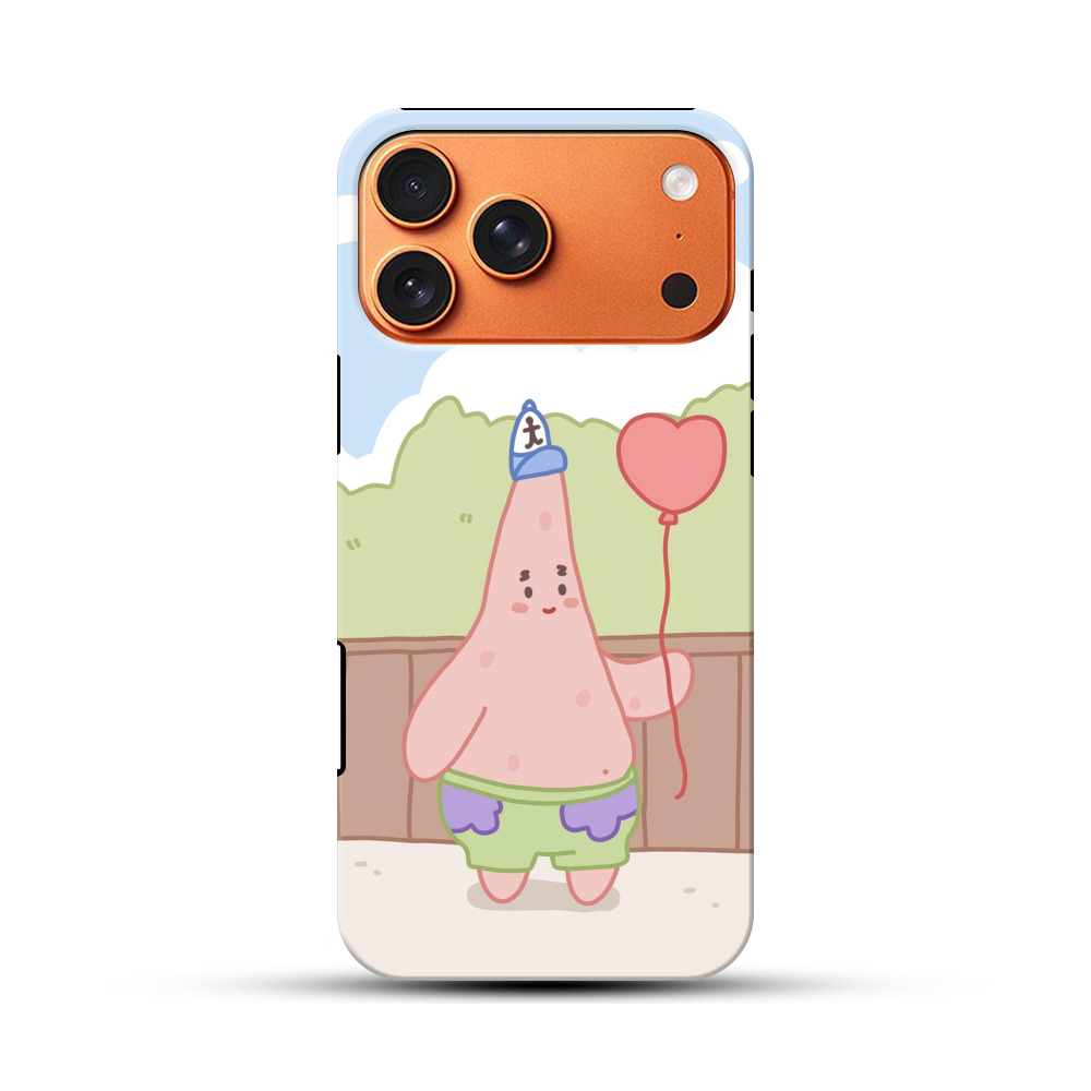 ハート風船のキャラ iPhone 17 Pro Maxオリジナル耐衝撃ケース